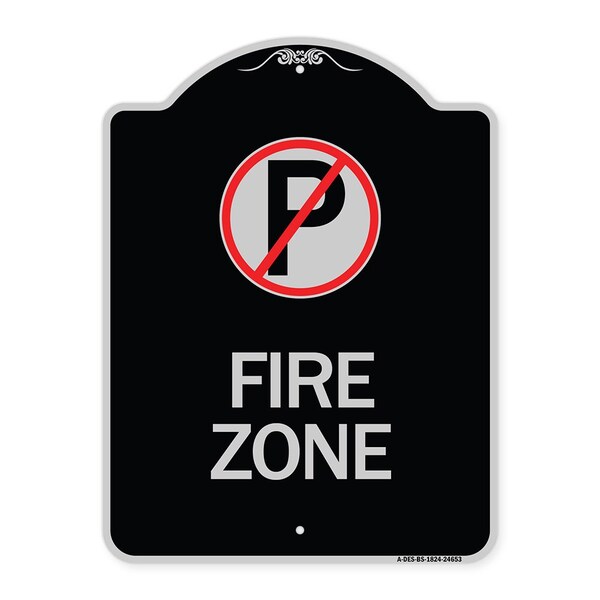 Signmission No Parking Symbol Heavy-Gauge Aluminum Architectural Sign, 24" x 18", BS-1824-24653 A-DES-BS-1824-24653 - main